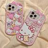 Carcasa Hello Kitty M1 Relieve Flexible Para iPhone 12