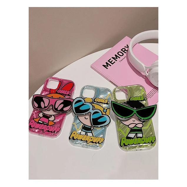 Carcasa Bellota Chicas Super Poderosas + Pop Socket Flexible Para iPhone 11