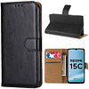 Carcasa Estuche Flipcover Negro Premium Redmi 15C