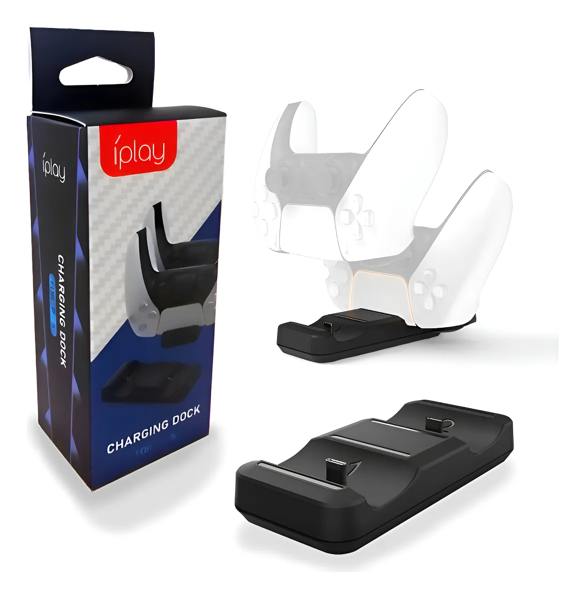 Cargador Dual para Joystick Play Station 5 PS5 Carga Rápida