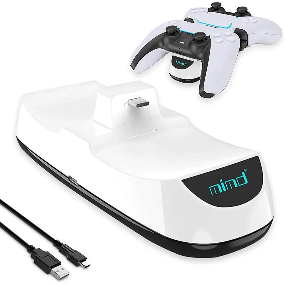 Base Carga Dual Para Dualsense Ps5 Cargador Rápido