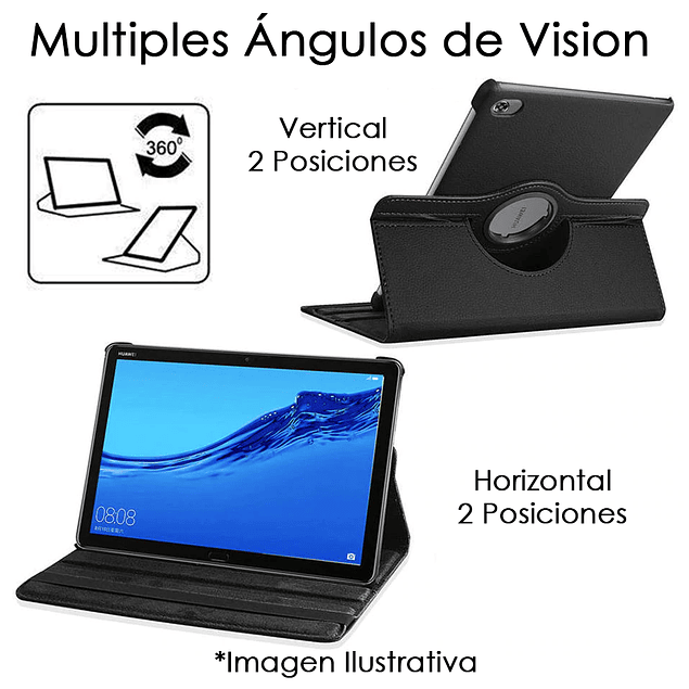 Funda Giratoria Negro Galaxy Tab A11 8.7