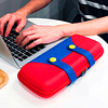 Funda Bolso Protector Rojo con Azul para Nintendo Switch 2
