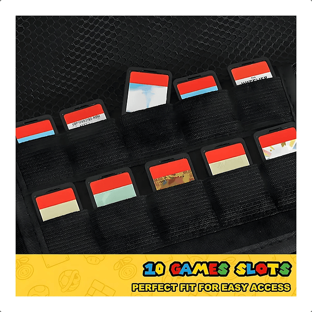 Funda Bolso Protector Rojo con Azul para Nintendo Switch 2