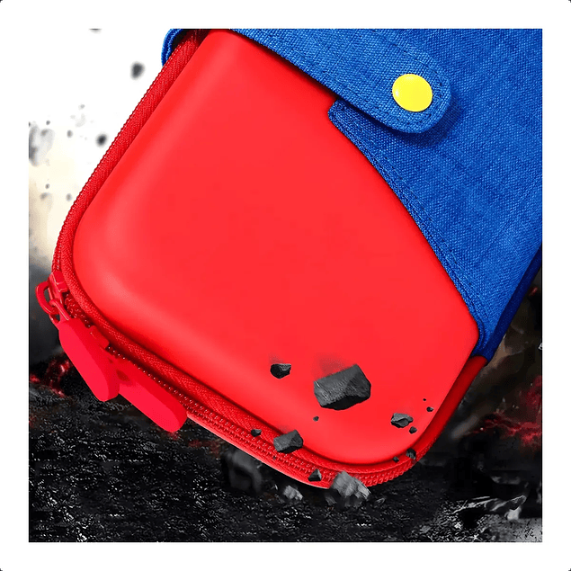 Funda Bolso Protector Rojo con Azul para Nintendo Switch 2