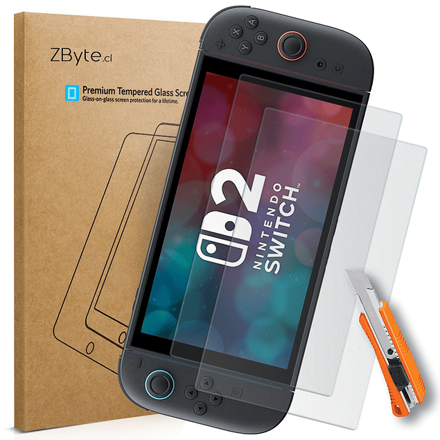 Pack x2 Vidrio + Carcasa Transparente para Nintendo Switch 2