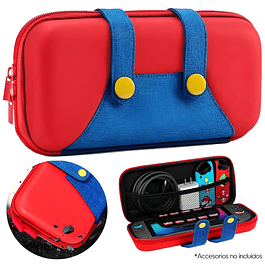 Funda Bolso Protector Rojo con Azul para Nintendo Switch 2