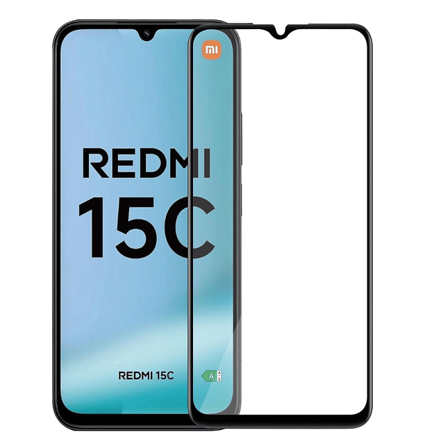 Lámina Mica Vidrio Templado Completo Redmi 15C