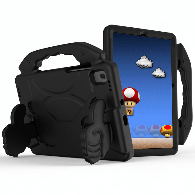 Funda Carcasa Niños AntiGolpes Negro Samsung Galaxy Tab S7/S8/S9/S9 FE/S10 FE