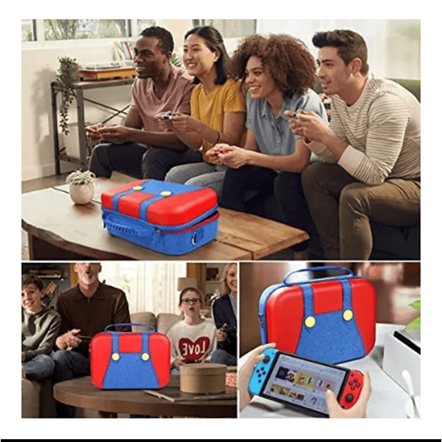 Bolso Maleta Viaje Azul y Rojo para Nintendo Switch 2