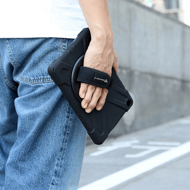 Funda Rugged Resistente con Colgante Negro Galaxy Tab A11 8.7