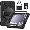 Funda Rugged Resistente con Colgante Negro Galaxy Tab A11 8.7