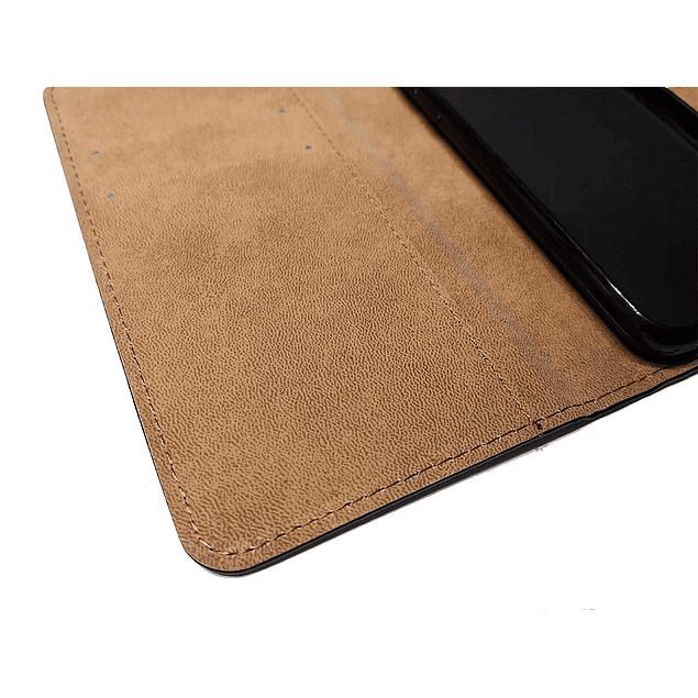 Carcasa Estuche Flipcover Negro Interior Cafe Premium Redmi 15C 5G