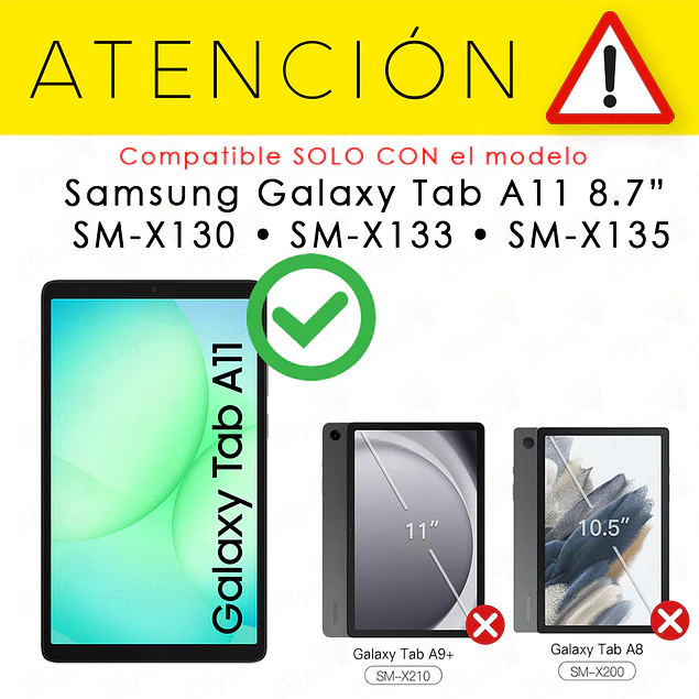 Funda Rugged Resistente con colgante Negro Galaxy Tab A11 8.7