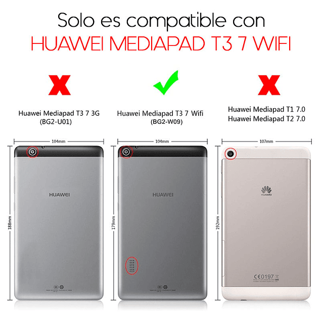 Funda 360 Vidrio Templado Tablet Huawei Mediapad T3 7