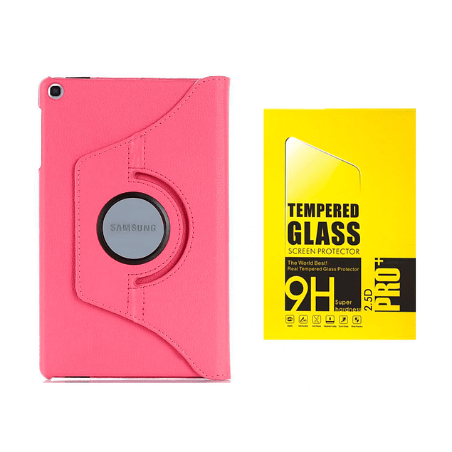 Pack Funda 360 Fucsia + Vidrio Templado Galaxy Tab A 10.1 2019 T510 T515