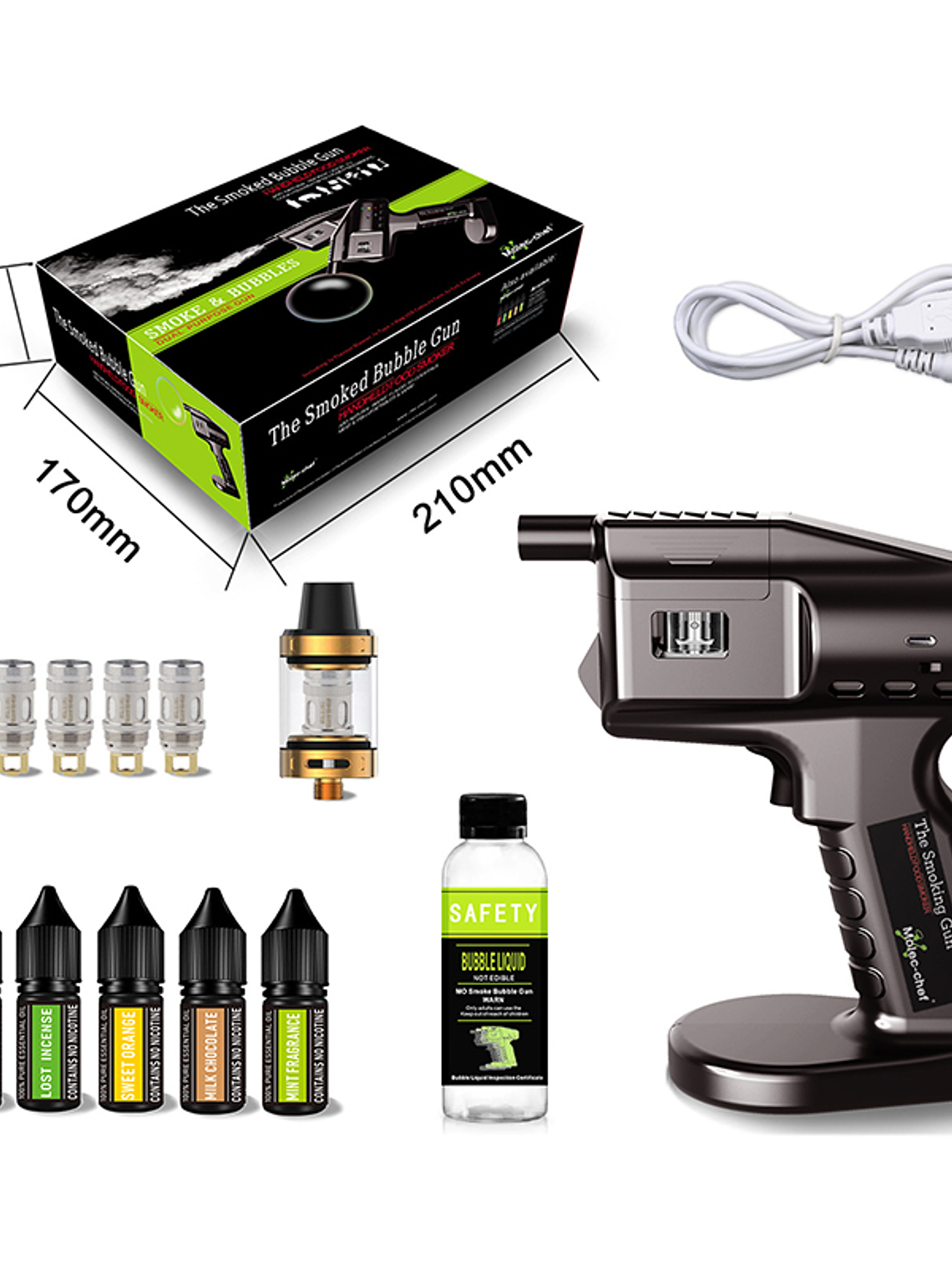 Kit Pistola de Burbujas Ahumada y Burbujas 1