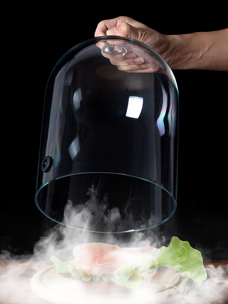 Cúpula De Vidrio Para Ahumador 13x26 CM 2