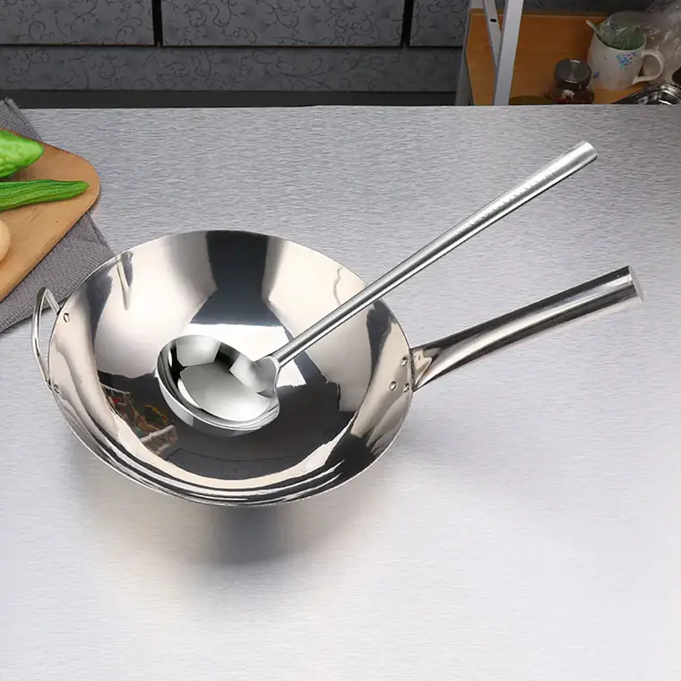 Wok de Acero Inoxidable 36 Cm 4