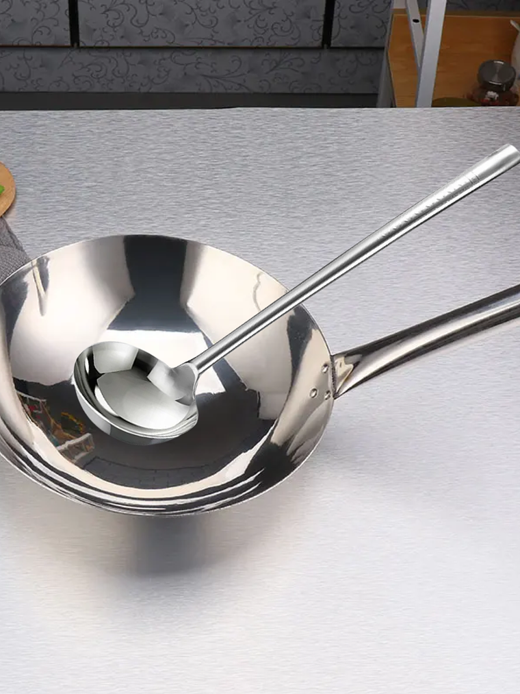 Wok de Acero Inoxidable 36 Cm 4