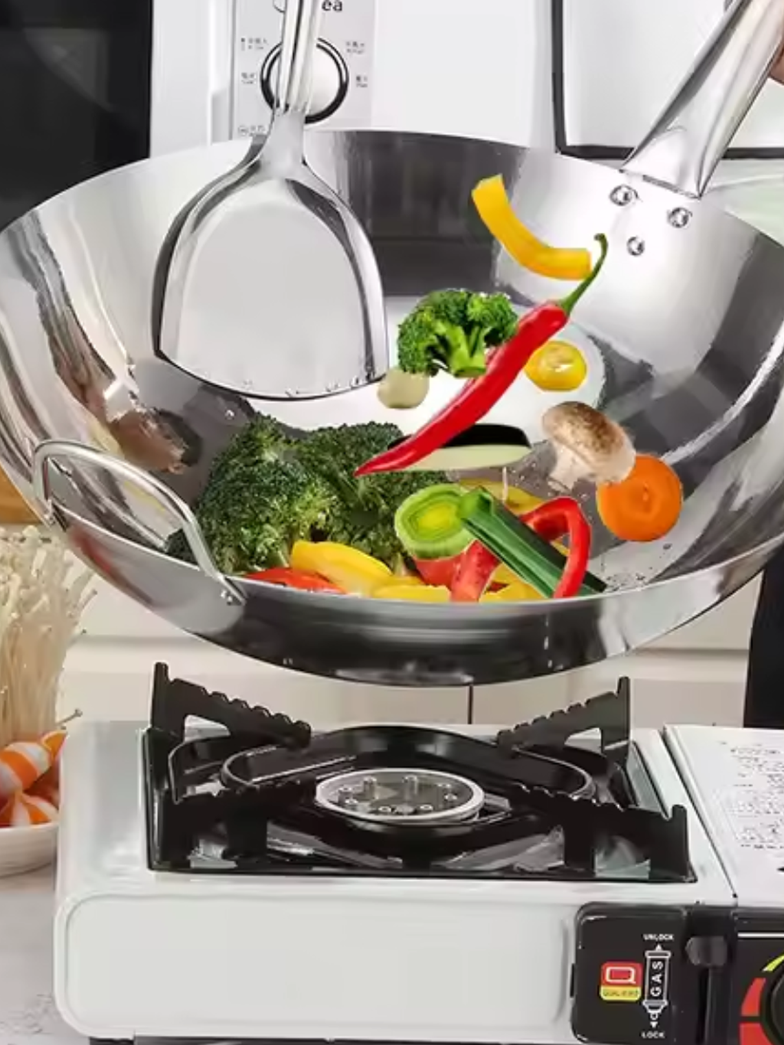 Wok de Acero Inoxidable 36 Cm 6