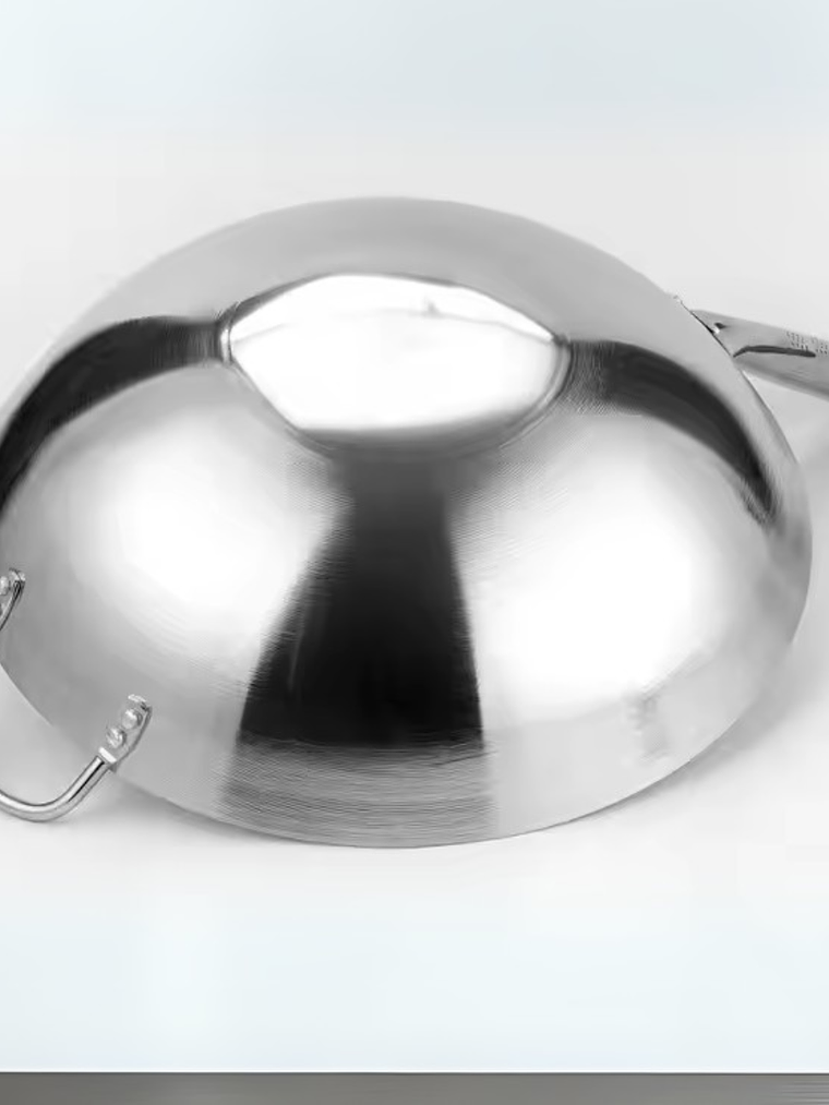 Wok de Acero Inoxidable 38 Cm 3