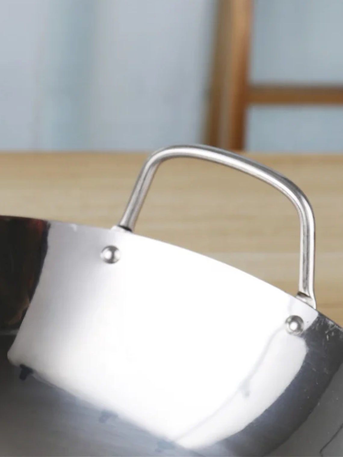 Wok de Acero Inoxidable 38 Cm 4