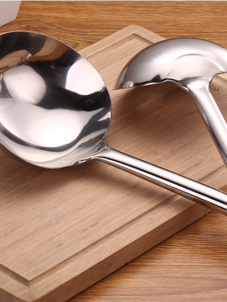 Cucharón Acero 10 Oz Para Salteados Oriental 2