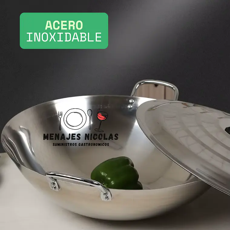 Disco Cocimiento Acero Inoxidable 50 Cm Con Tapa 3