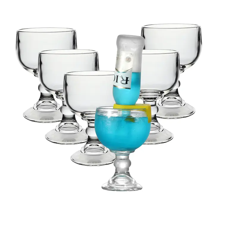 Set de 6 Copones Chabela Margarita de Vidrio Grueso 500 Ml 1