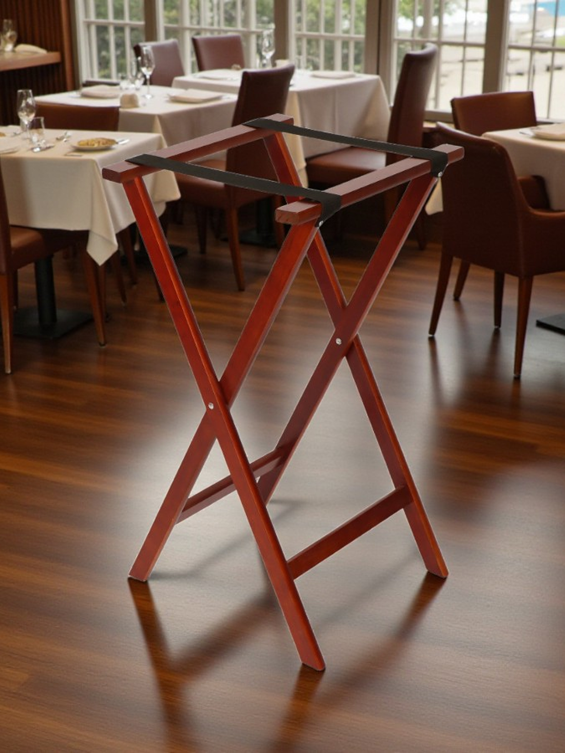 Atril de Madera Plegable para Servicio de Bandejas 75 Cm 2