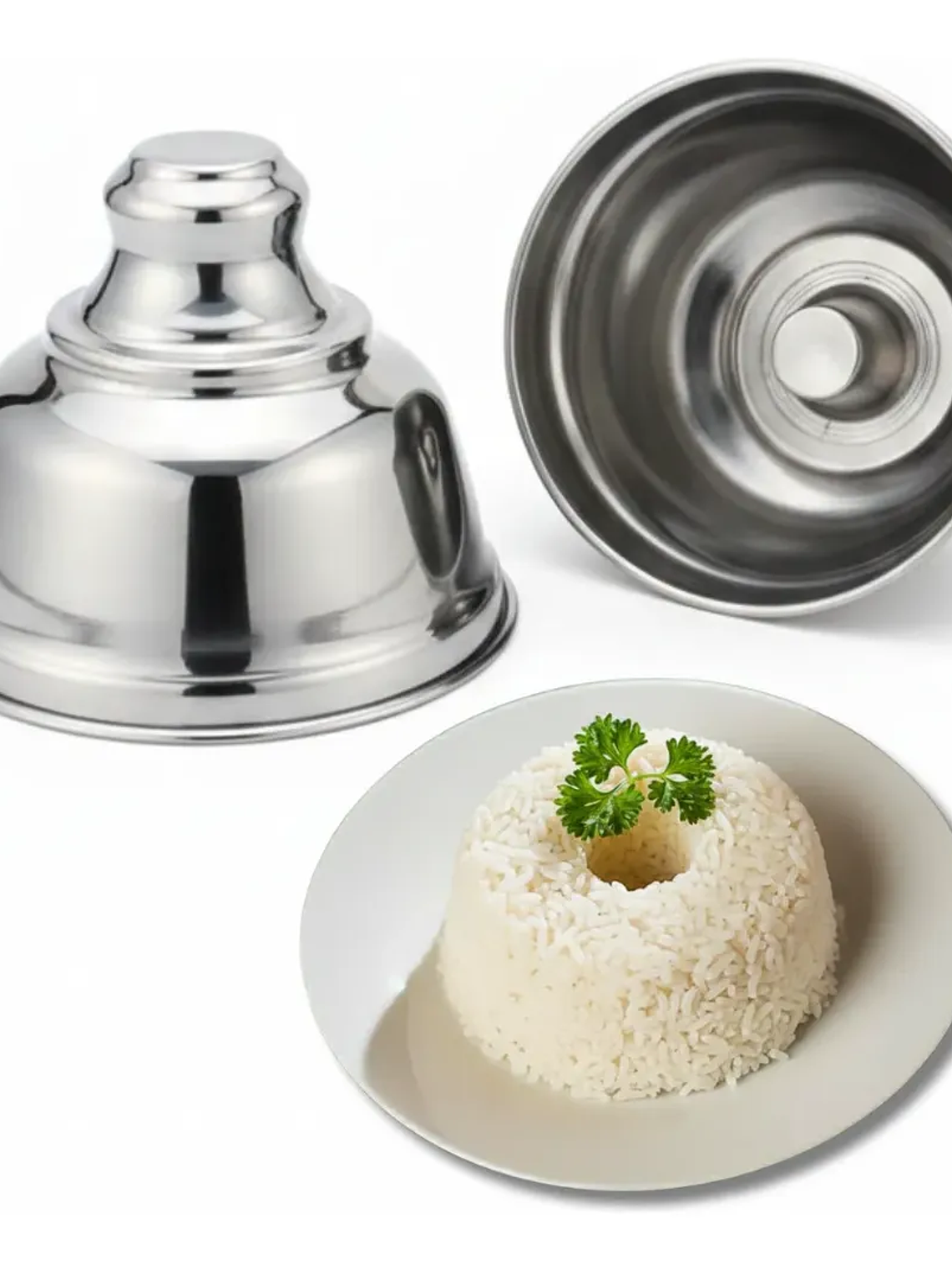 Molde De Arroz De Acero Inoxidable Para Porciones Perfectas Acero Inoxidable 1