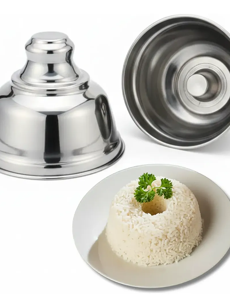 Molde De Arroz De Acero Inoxidable Para Porciones Perfectas Acero Inoxidable 1