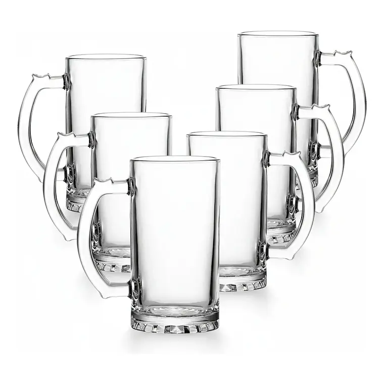 Set De 6 Vasos Cervecero 500 ml Chop  1