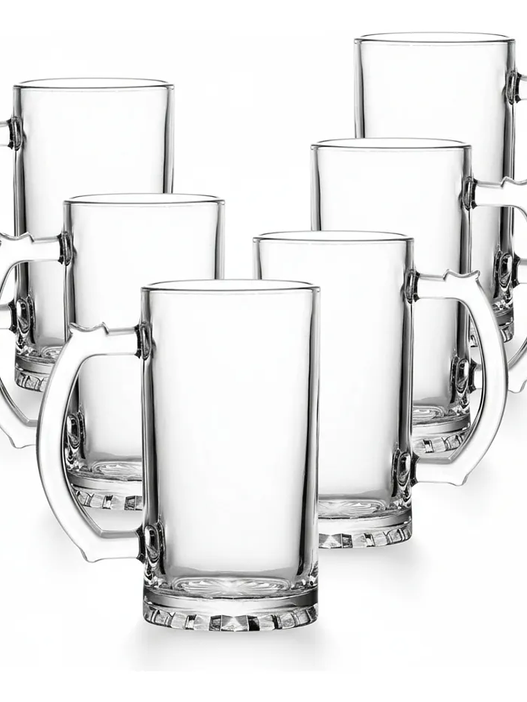 Set De 6 Vasos Cervecero 500 ml Chop  1