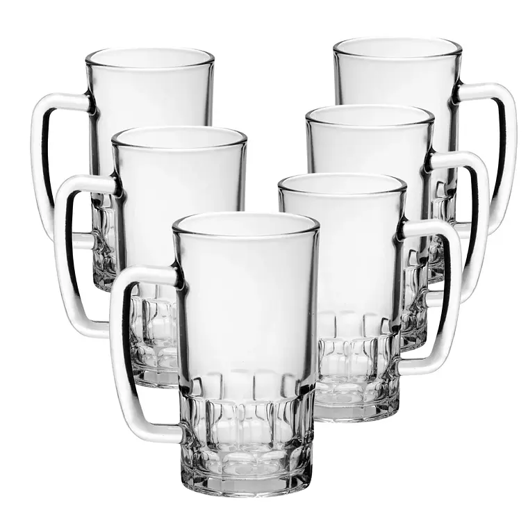 Set 6 Vasos Choperos Irlanda 550ml - Tamaño Grande Premium 1