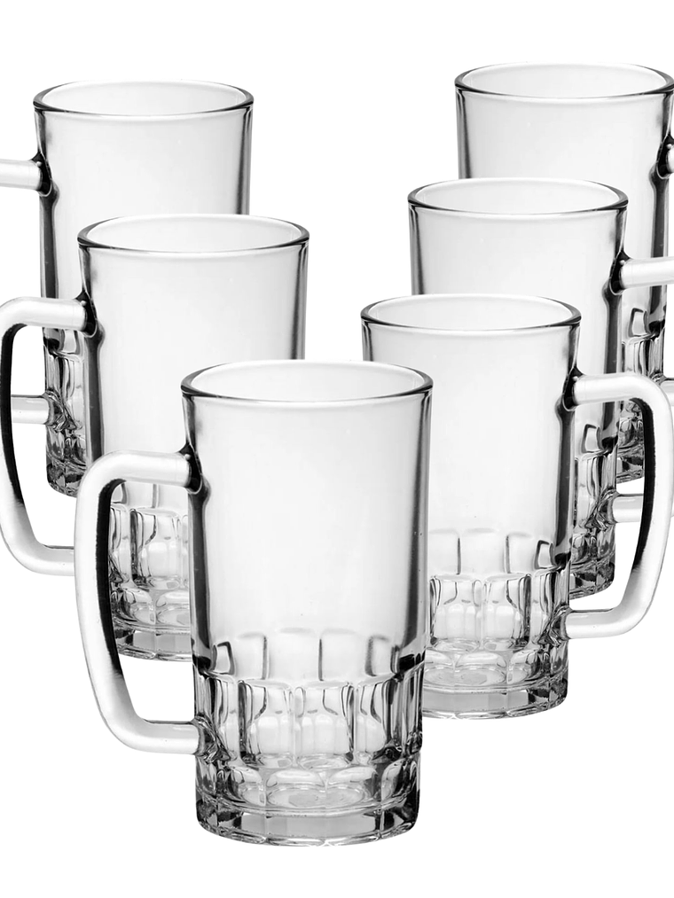 Set 6 Vasos Choperos Irlanda 550ml - Tamaño Grande Premium 1