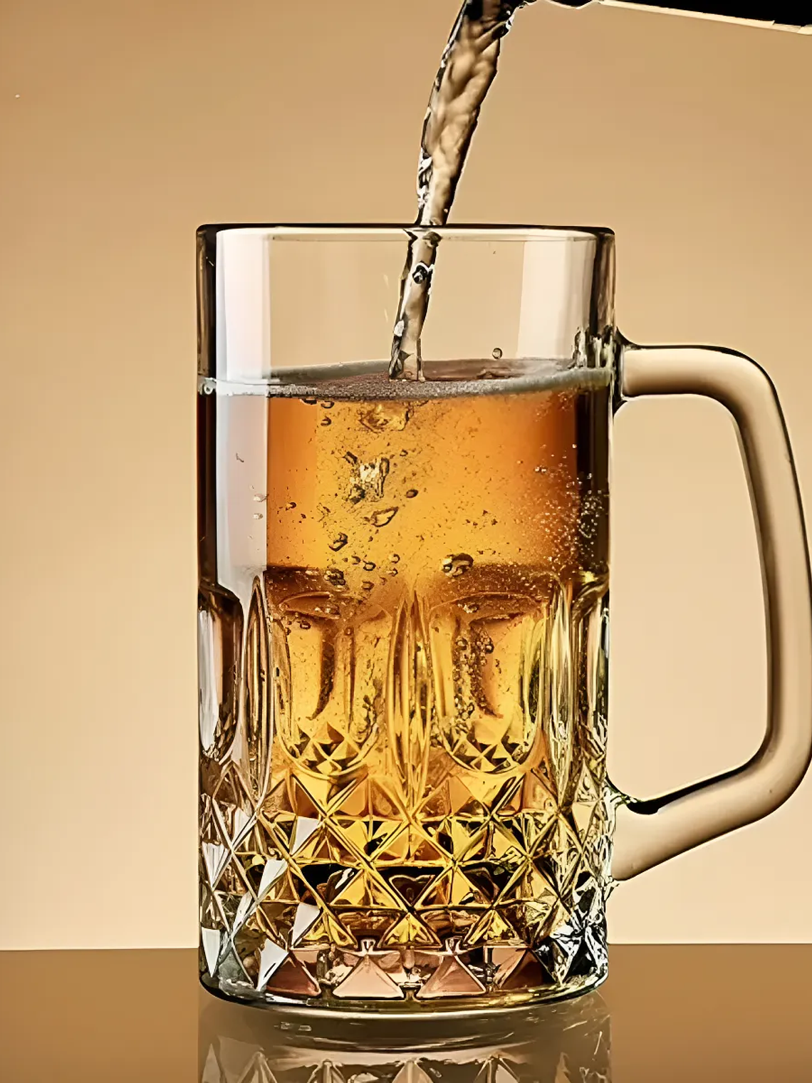 Set 6 Vasos Choperos 500ml Vidrio Labrado Premium 2