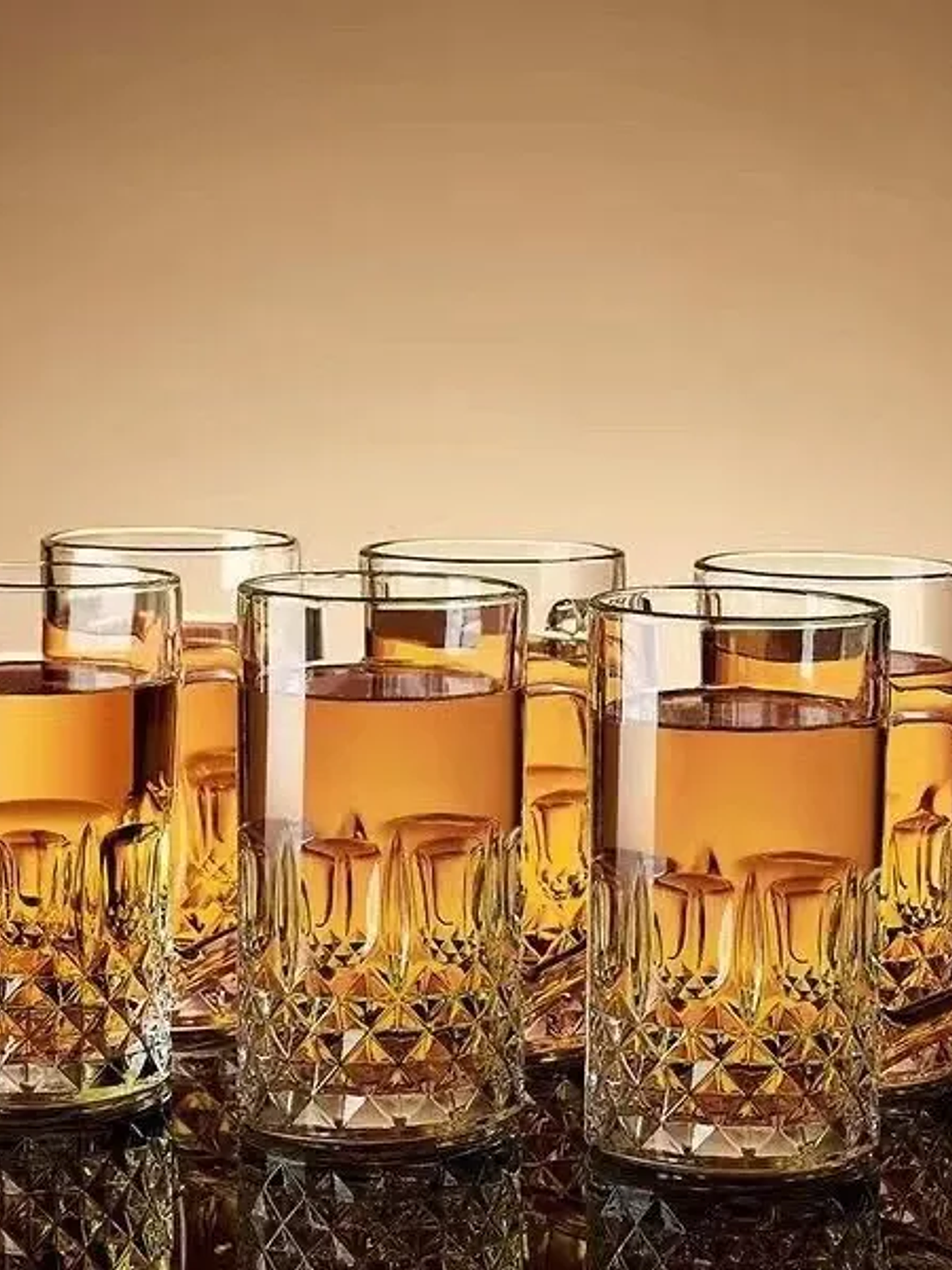 Set 6 Vasos Choperos 500ml Vidrio Labrado Premium 3