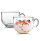 Set 2 Taza Vidrio Transparente 450 ml - Miniatura 1