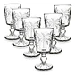 Set De 6 Copas De Vidrio Lyor Palm Elegantes - Miniatura 1