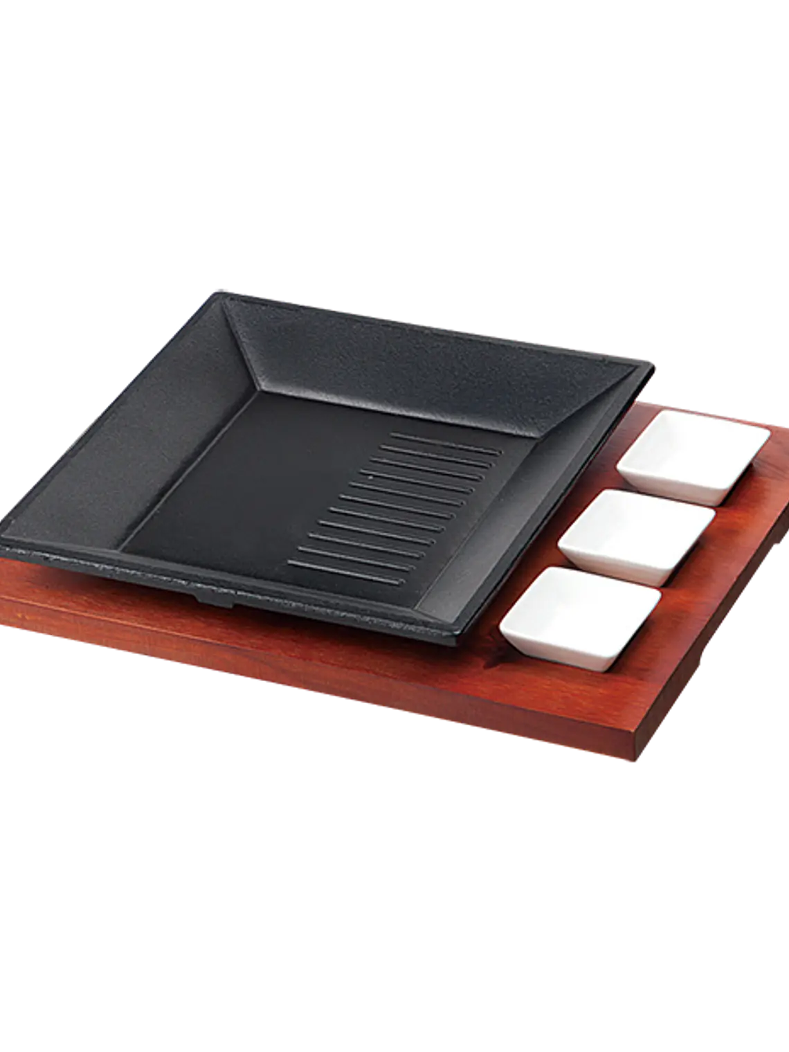 Plato De Hierro Fundido  Cuadrado 27x27x2 Cm 1