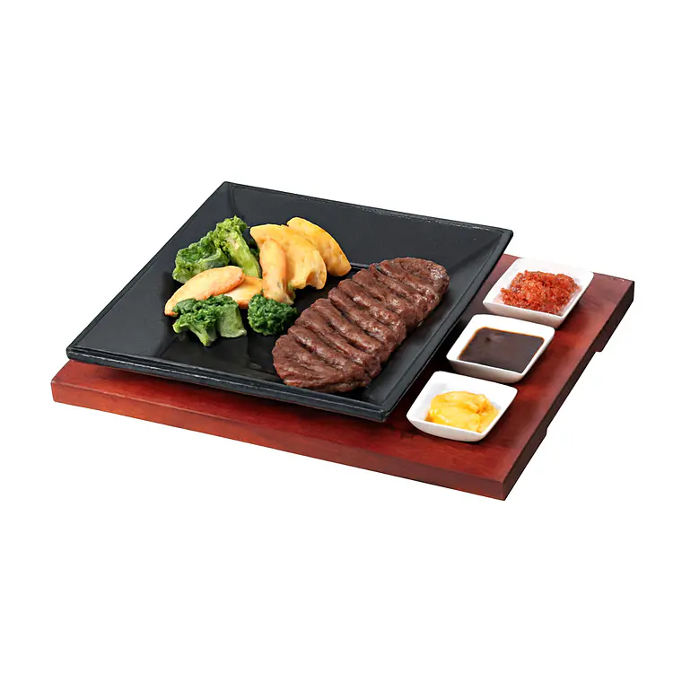 Plato De Hierro Fundido  Cuadrado 27x27x2 Cm 2