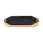 Plato de Hierro Fundido Rectangular Grill 37x16 cm con Tabla de Madera  - Miniatura 1