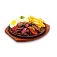 Plato hierro fundido Redondo 23 Cm Con Base Madera - Miniatura 2