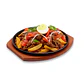 Plato hierro fundido Redondo 23 Cm Con Base Madera - Miniatura 3