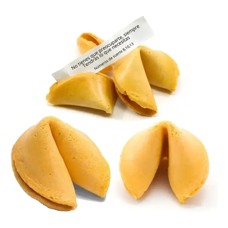 Pack 350 Galletas de la Fortuna con Frases en Español y Números de la Suerte. 1