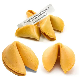 Pack 350 Galletas de la Fortuna con Frases en Español y Números de la Suerte.