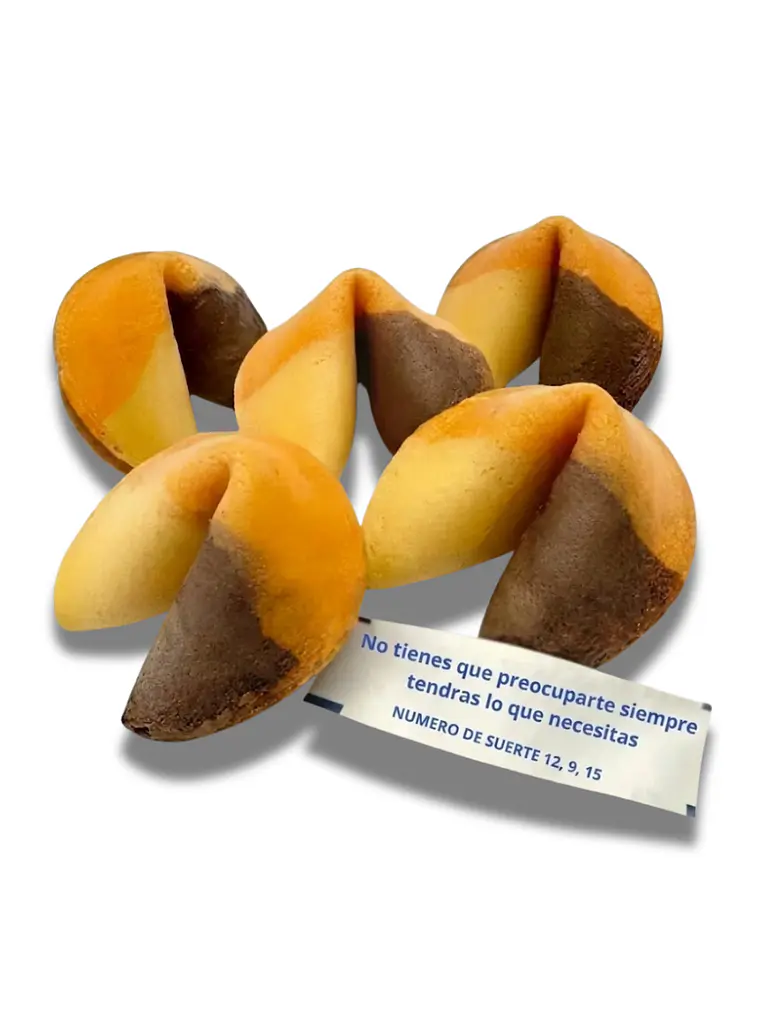 Pack  350 Galletas de la Fortuna Trisabor Con Mensajes en Español 1