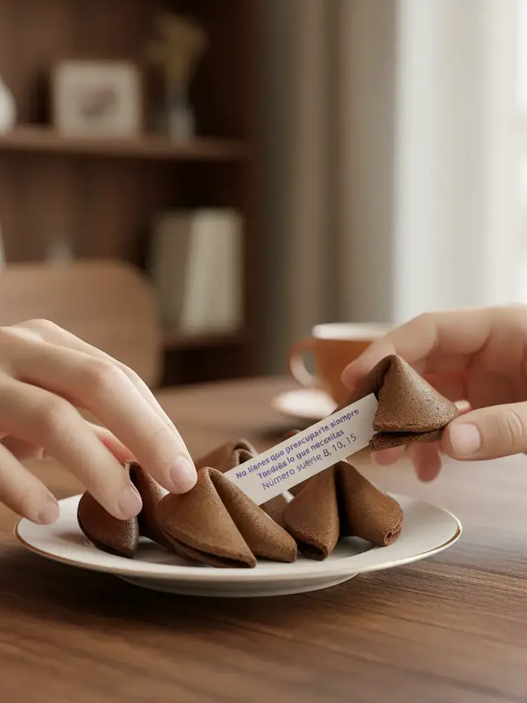 Pack 350 Galletas de la Fortuna Sabor Chocolate. Mensajes en español 2